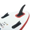 Inflatable Stand Up Paddleboard Set Red and White