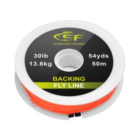 SF Braided Fly Fishing Trout Topline 20lb 30lb 50m 100 (Option: Orange 50m-20LB)