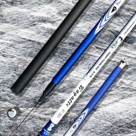 Carbon Super Hard And Super Light Fishing Rod (Option: Blue-7.2m)