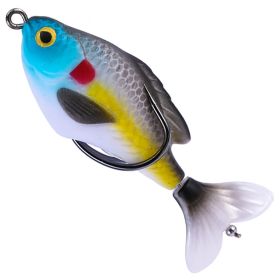 Lure 75cm Water Surface Tractor Rotating Simulation Thunder Frog Fish (Option: 2 Colors)