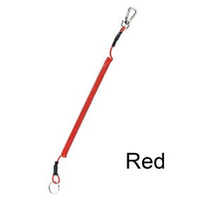 Max Stretch Plastic Spring Elastic Rope Anti-lost Phone Keychain Secure Lock Tackle Portable Fishing Lanyards (Option: Red-1.5m)