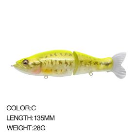 Artificial Lure Heavy Pencil Multi-section Fish (Option: C-135mm28g)