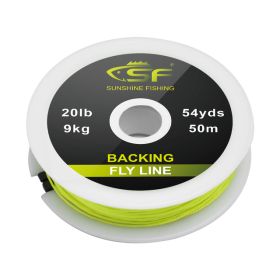 SF Braided Fly Fishing Trout Topline 20lb 30lb 50m 100 (Option: Yellow 50m-30LB)