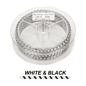 Fly Fishing Backing Line Floating 50M 20LB 30LB (Option: White black-20LB 50m)