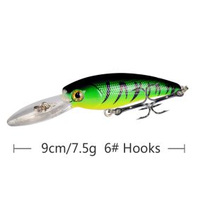 10 Color Minorua Bait Biomimetic Plastic Hard Fake Bait (Option: Y103 3color-9cm 7.5g)