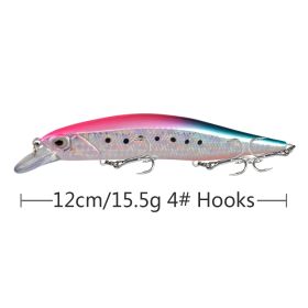 Minnow Fishing Lure 120mm 15.5g Floating Hard Bait (Option: Y2646-12cm15.5g)