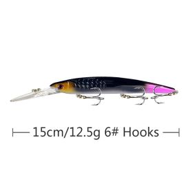 Floating Mino Long Tongue Plate Topmouth Culter Lure Mandarin Fish Army (Option: Color C-15cm)