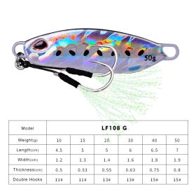 Long Throw Submerged Metal Decoy Fishing Gear (Option: Color G-40G)