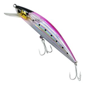 Japanese Submicro Submerged Mino 12cm Laser Biomimetic Fish Bait (Color: White)