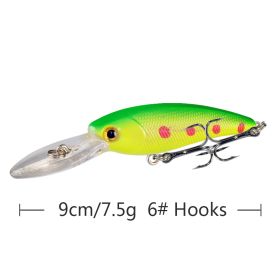 10 Color Minorua Bait Biomimetic Plastic Hard Fake Bait (Option: Y103 1color-9cm 7.5g)