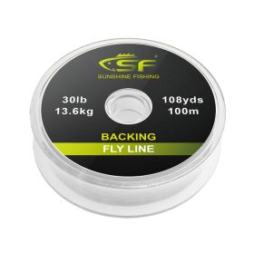 SF Braided Fly Fishing Trout Topline 20lb 30lb 50m 100 (Option: White 100m-20LB)