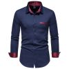 Men's Casual Long Sleeve Dress Shirt Regular Fit Button Down Shirts