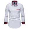 Men's Casual Long Sleeve Dress Shirt Regular Fit Button Down Shirts