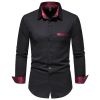 Men's Casual Long Sleeve Dress Shirt Regular Fit Button Down Shirts