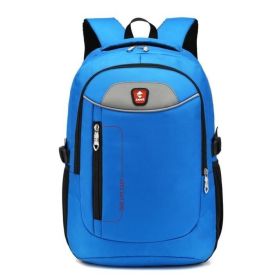 Backpack, Travel Water Resistant School Backpack (Color: Blue, size: M)