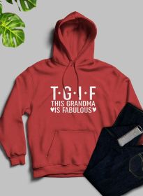 This Grandma Is Fabulous Hoodie (Color: Mauve, size: medium)