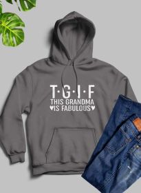 This Grandma Is Fabulous Hoodie (Color: Dark Heather, size: XX-Large)