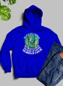 The Soul Of A Mermaid Hoodie (Color: Royal Blue, size: small)