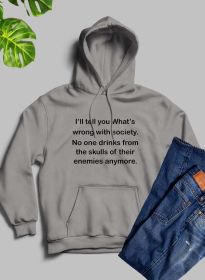 What Is Wrong With Society Hoodie (Color: Athletic Heather, size: small)