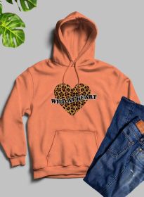 Wild At Heart Hoodie (Color: Heather Prism Peach, size: small)