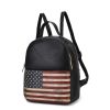 MKF Collection Briella Vegan Leather Women FLAG Backpack by Mia K