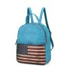 MKF Collection Briella Vegan Leather Women FLAG Backpack by Mia K