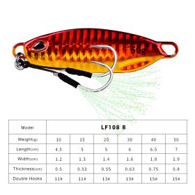 Long Throw Submerged Metal Decoy Fishing Gear (Option: Color B-30G)