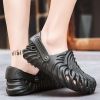 Men's Fashion Outdoor Hollow Out Design Casual Slippers; Sandals; Garden Clogs; Black