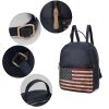 MKF Collection Briella Vegan Leather Women FLAG Backpack by Mia K