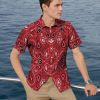 2022 Men's Summer Lapel T-Shirt Shirts Hawaiian Short Sleeve Shirts short sleeve