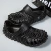 Men's Fashion Outdoor Hollow Out Design Casual Slippers; Sandals; Garden Clogs; Black