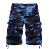 Mens Relaxed Camouflage Camo Cargo Shorts