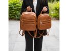 MKF Collection Roxane Vegan Leather Women's Backpack with Mini Backpack and Wristlet Pouch- 3 pieces by Mia k