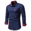 Men's Casual Long Sleeve Dress Shirt Regular Fit Button Down Shirts