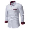 Men's Casual Long Sleeve Dress Shirt Regular Fit Button Down Shirts