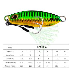 Long Throw Submerged Metal Decoy Fishing Gear (Option: Color A-50G)